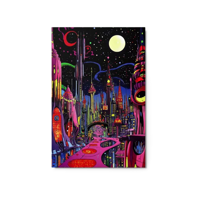 Neon Dreams of a Cyberpunk City | Art Print
