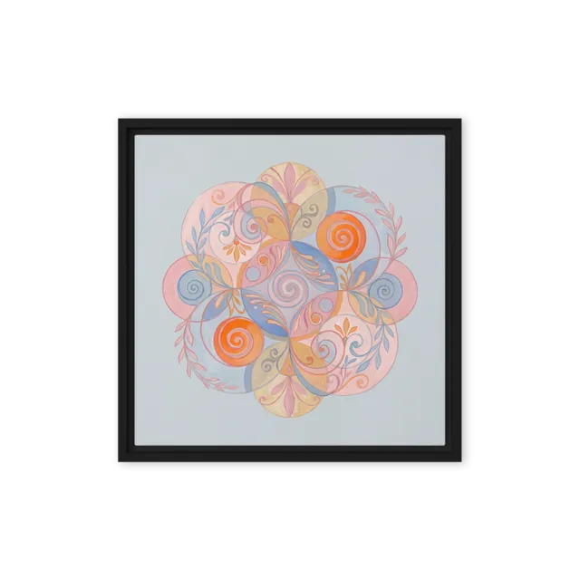 Harmonic Floral Mandala | Art Print