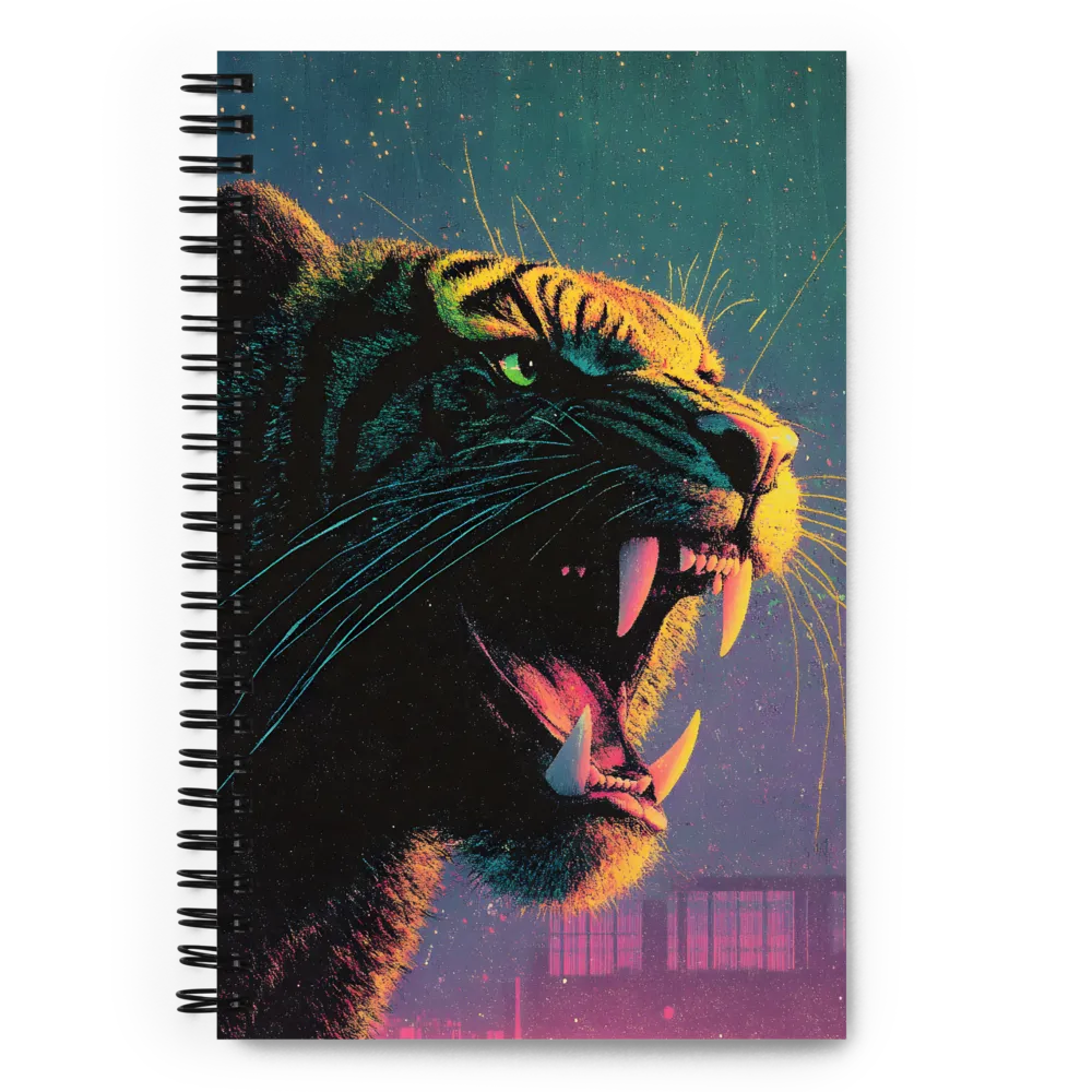 Neon Night Predator 
 Spiral Notebook | 140 pages