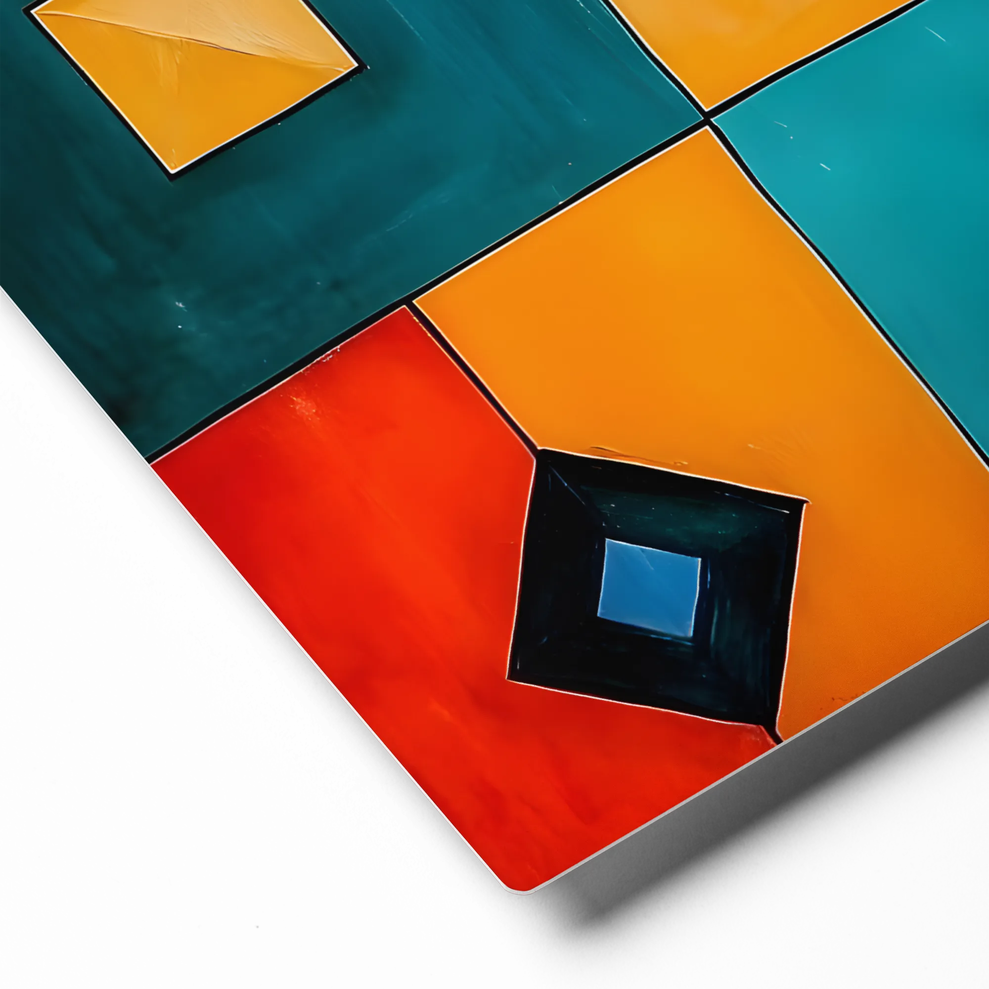 Abstract Geometry in Color 
 Canvas | 8″x 8″