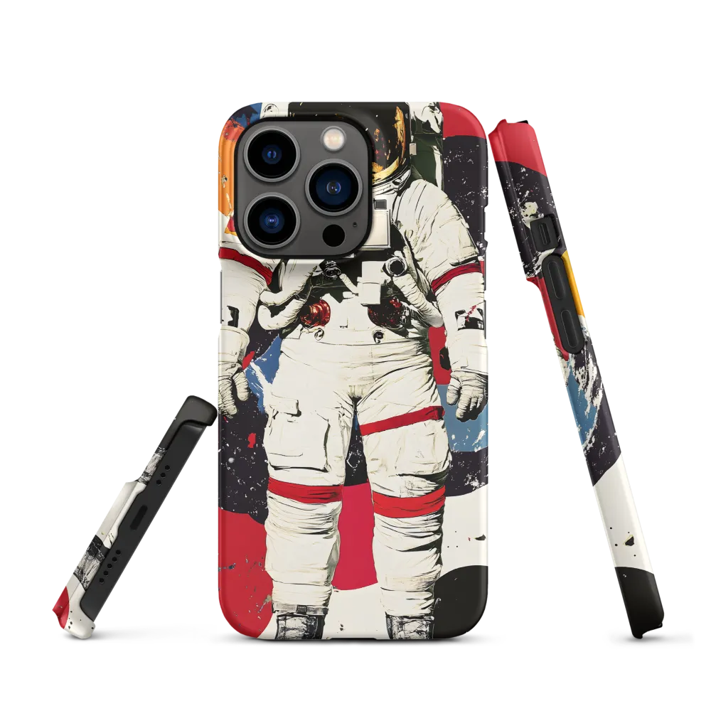 Astronaut in Colorful Abstract Background | Phone Case
