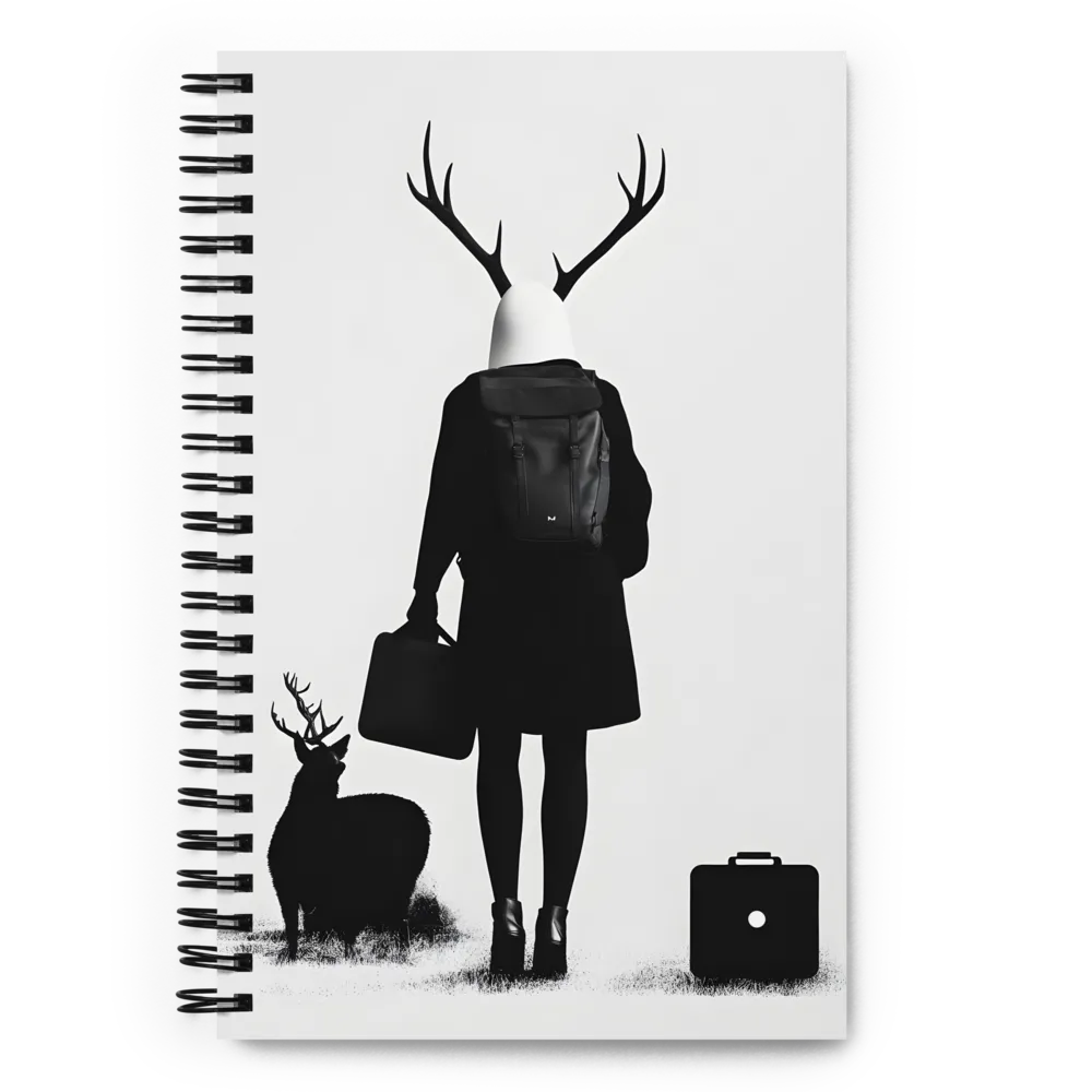 Antlered Traveler's Journey 
 Spiral Notebook | 140 pages