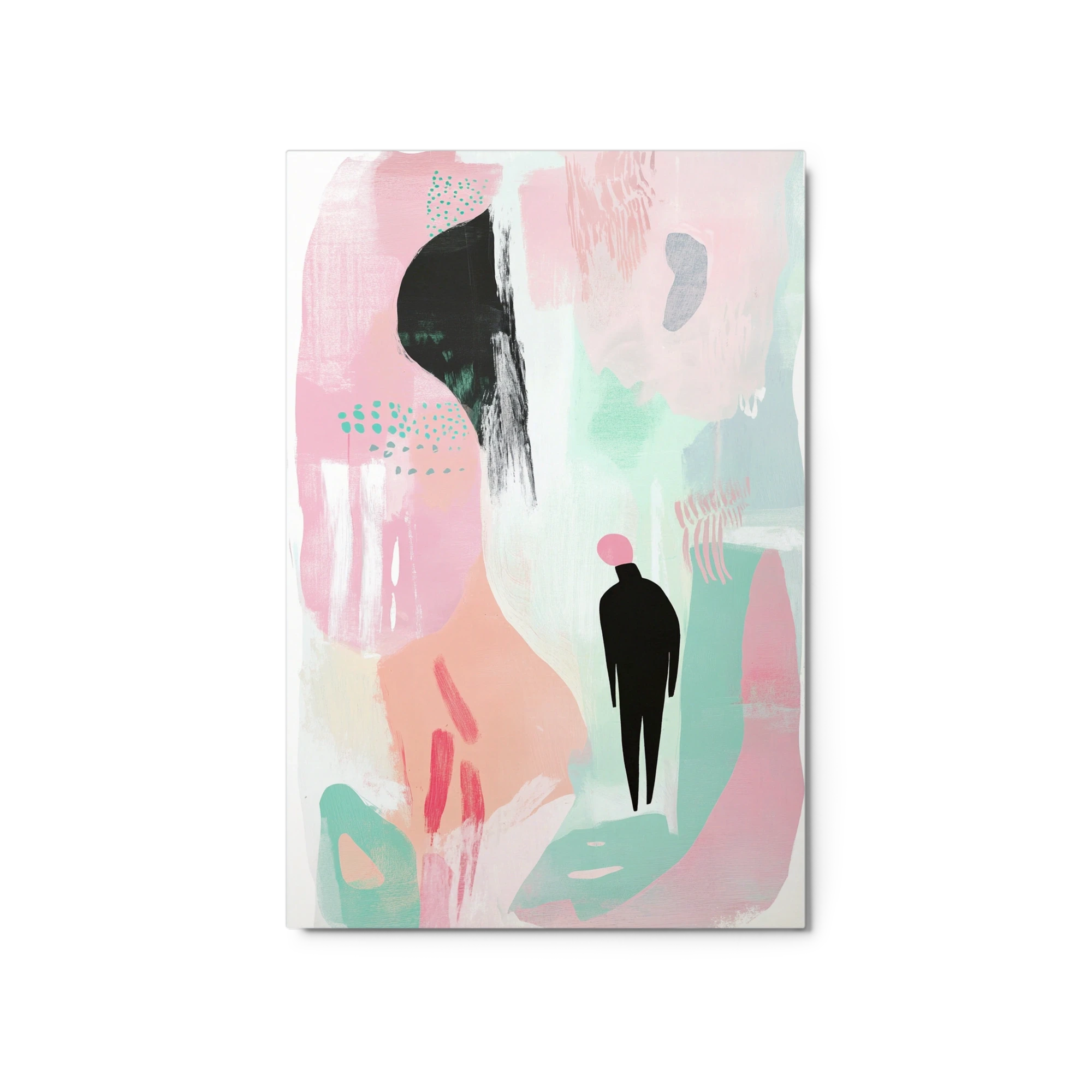 Abstract Digital Painting with Silhouette