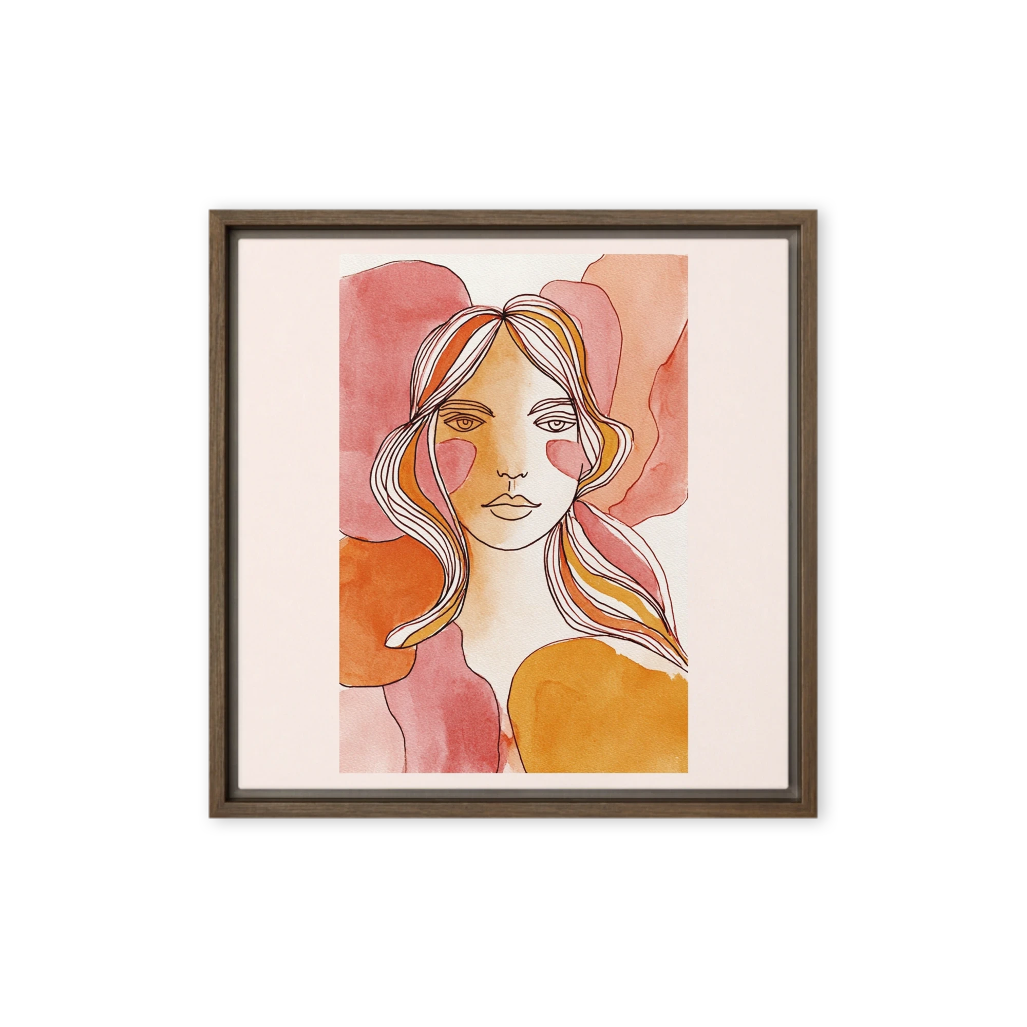 Warm Shades Woman Portrait