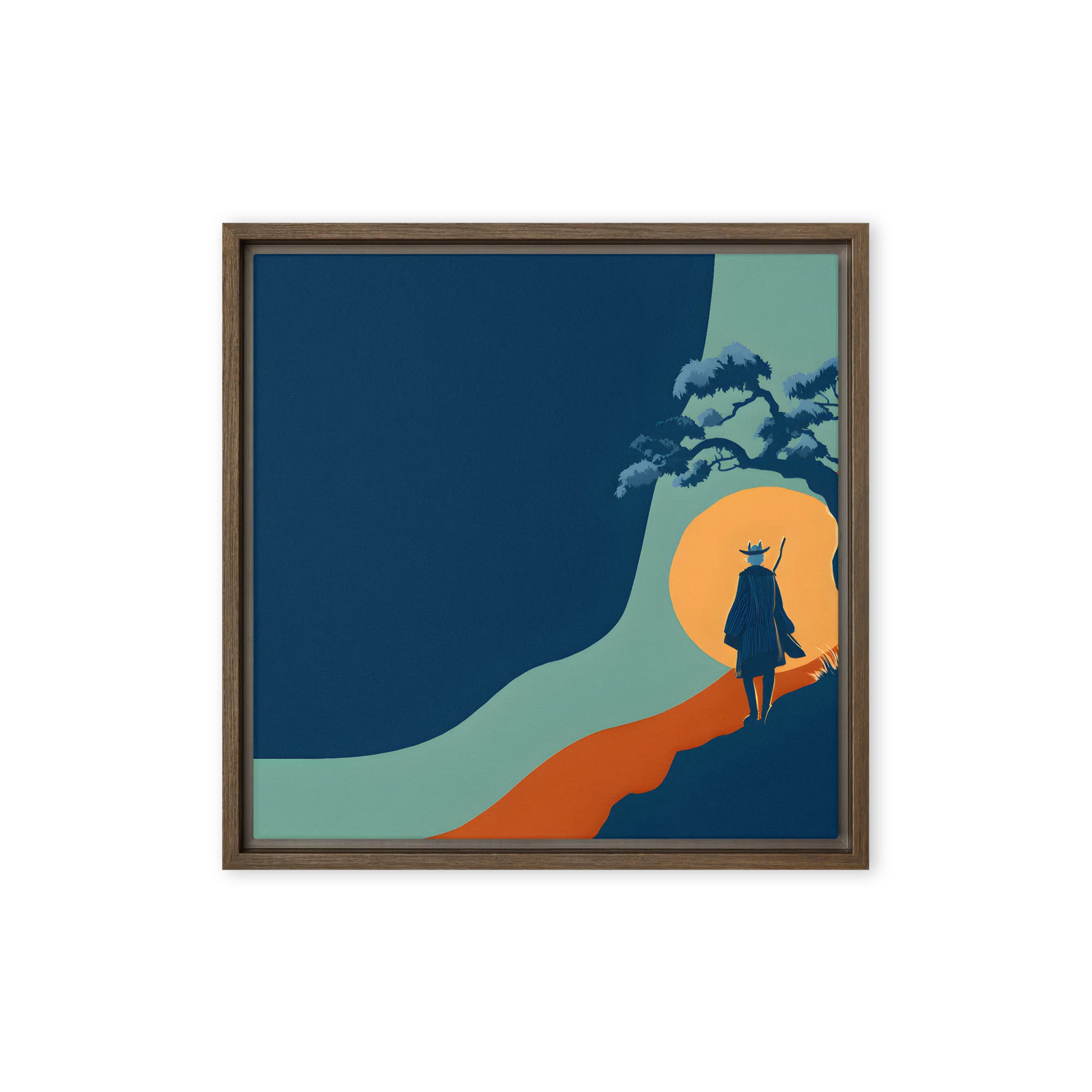 Wanderer's Sunset Path