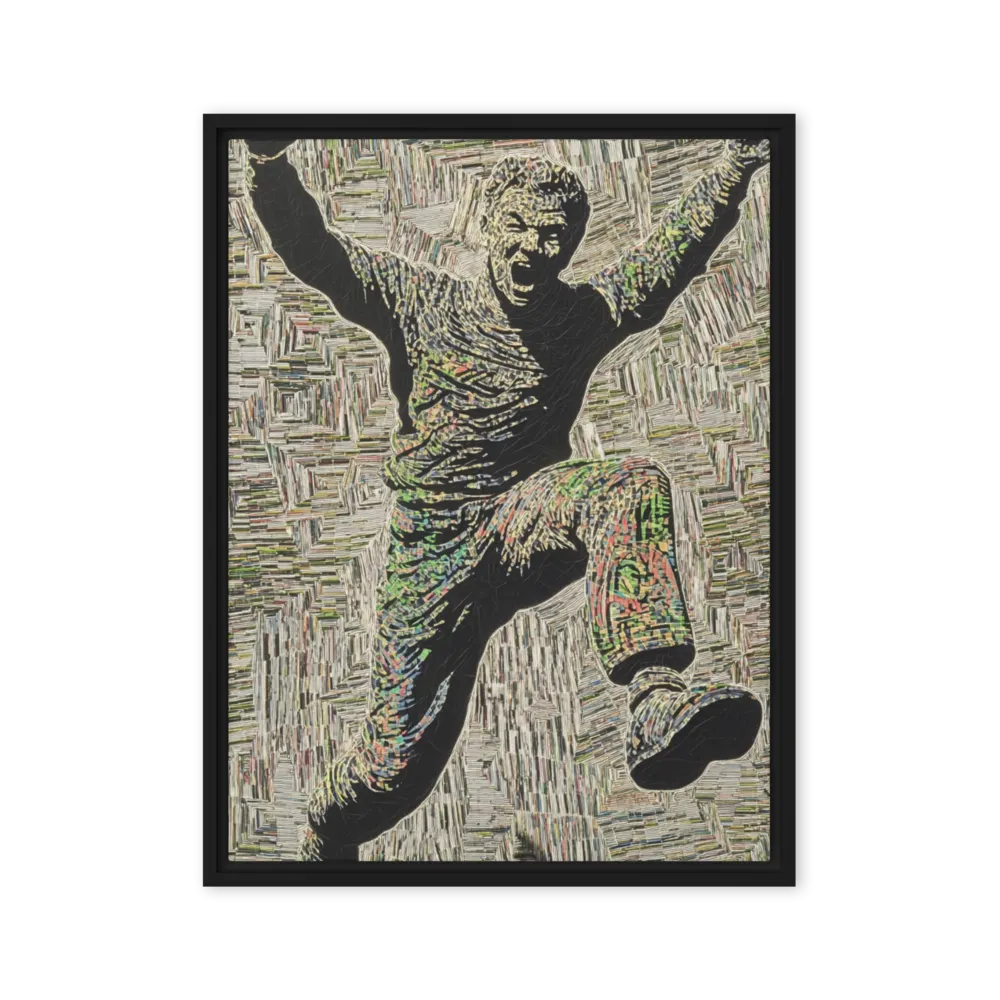 The Leap of Ecstasy 
 Canvas with Brown Frame