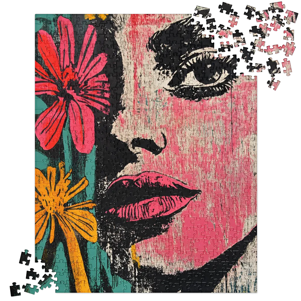 Floral Gaze 
 Jigsaw Puzzle in Tin Box