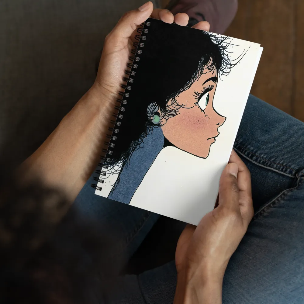 Girl in Profile 
 Spiral Notebook | 140 pages
