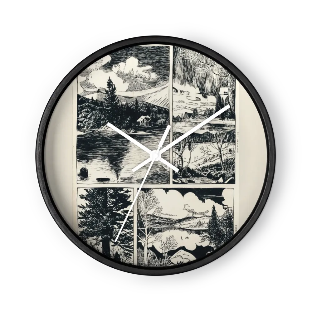 Alpine Woodcut Vignettes