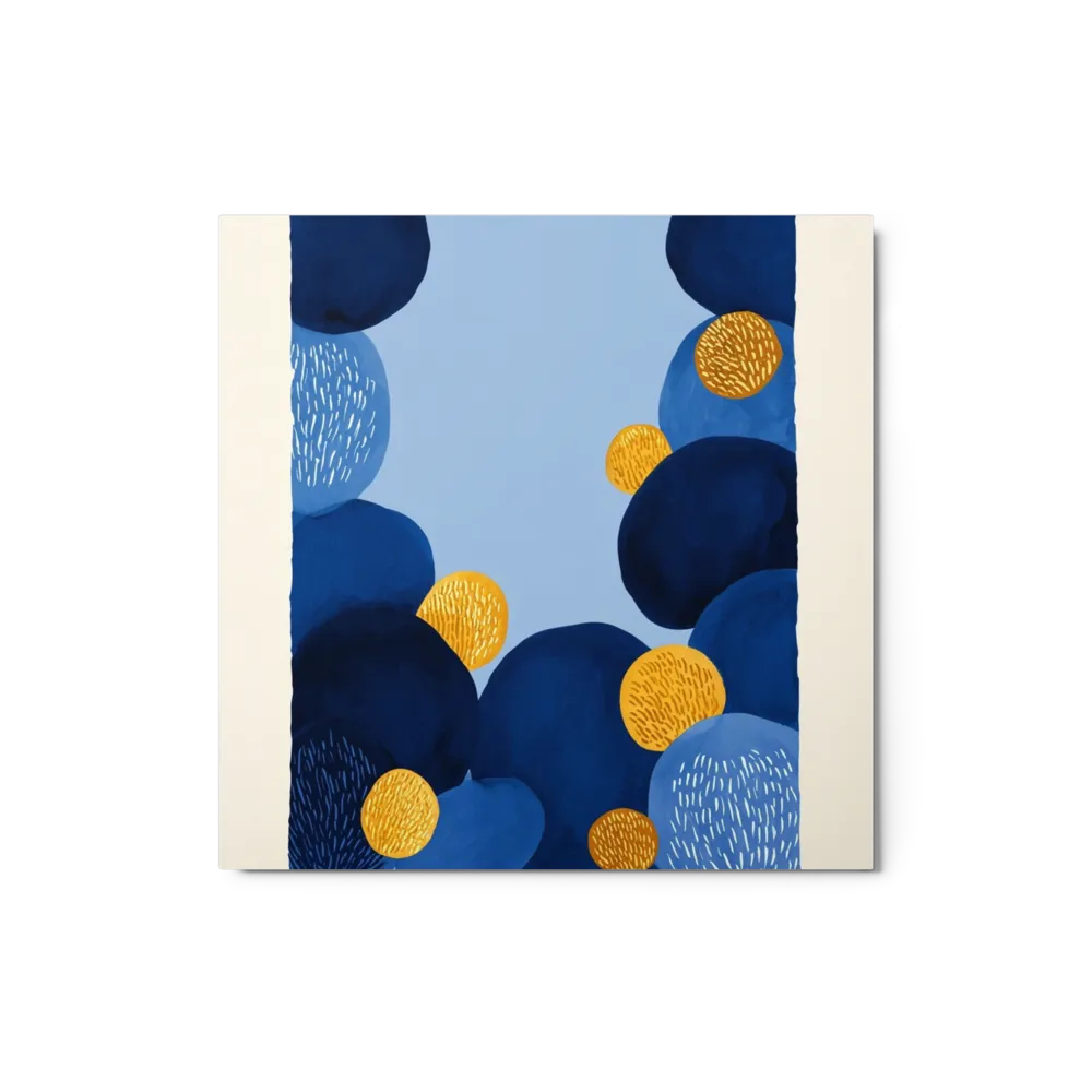 Indigo Pebbles | Art Print