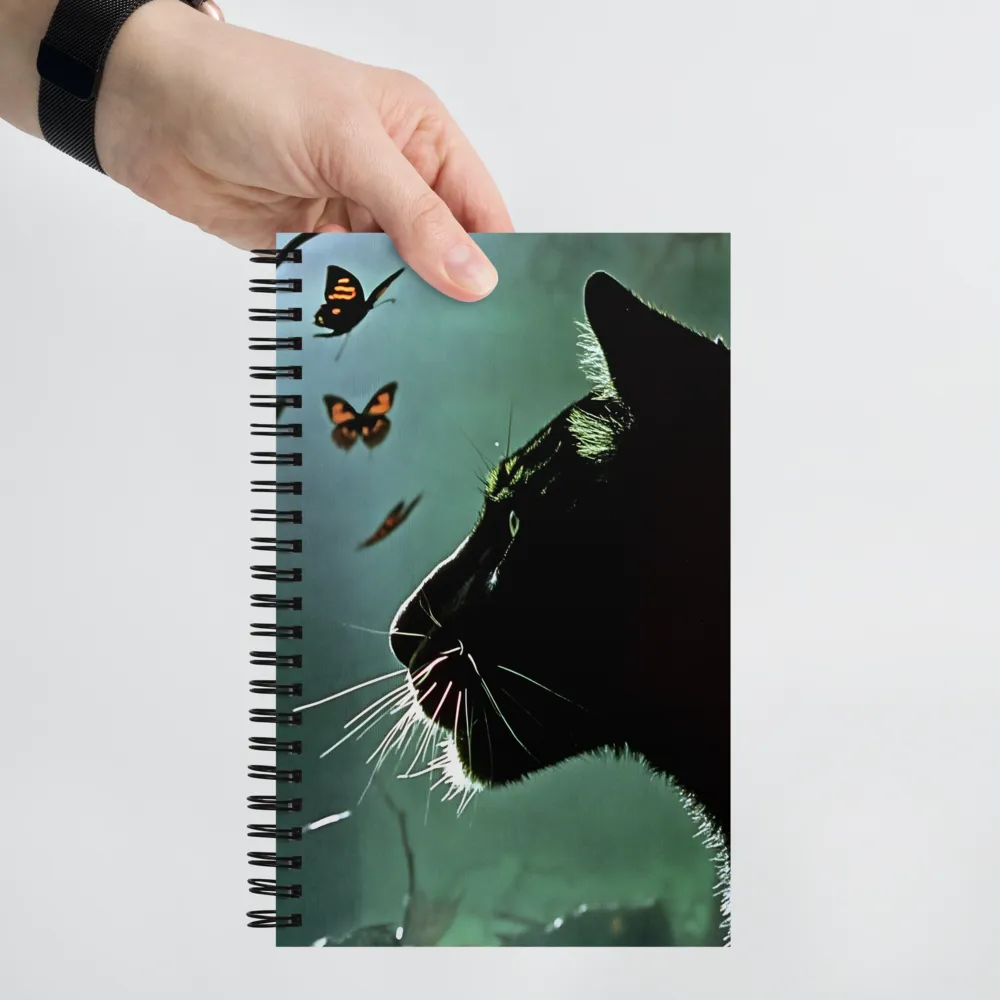 Nocturne with Butterflies 
 Spiral Notebook | 140 pages
