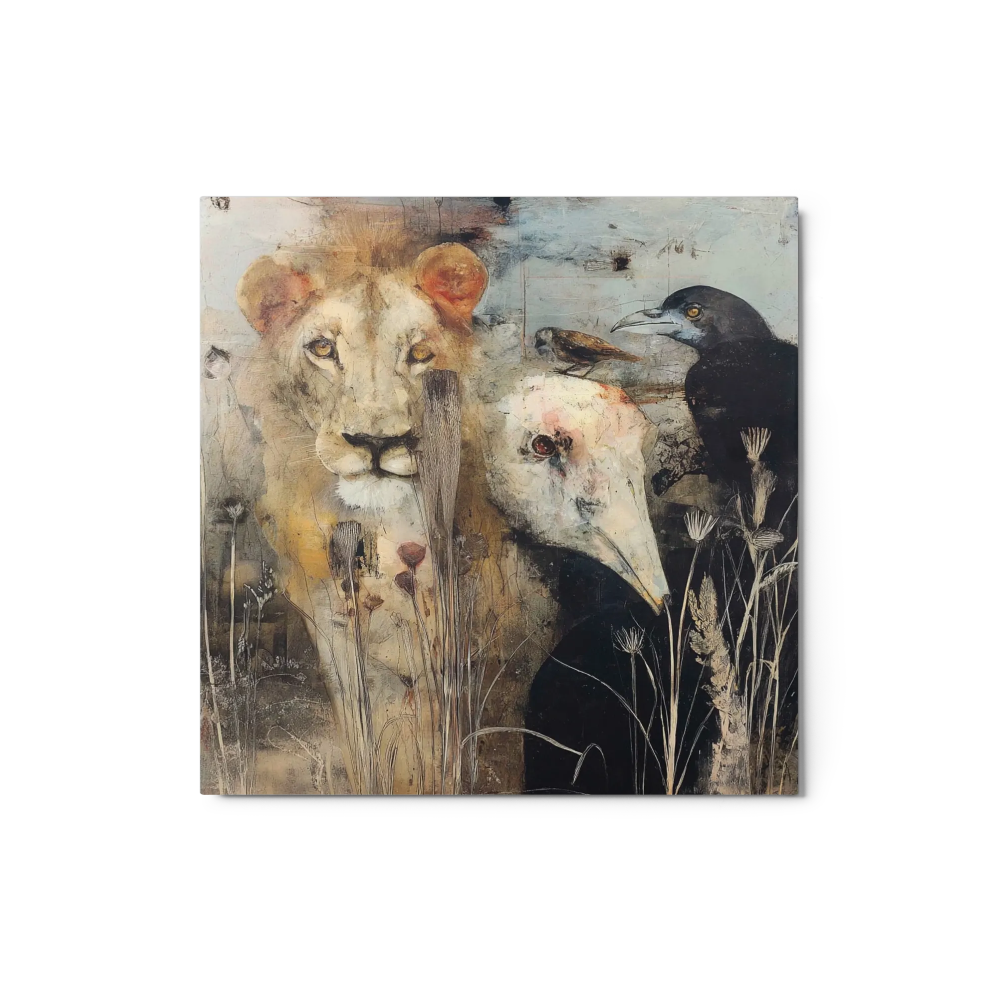 Lion and Raven Study
