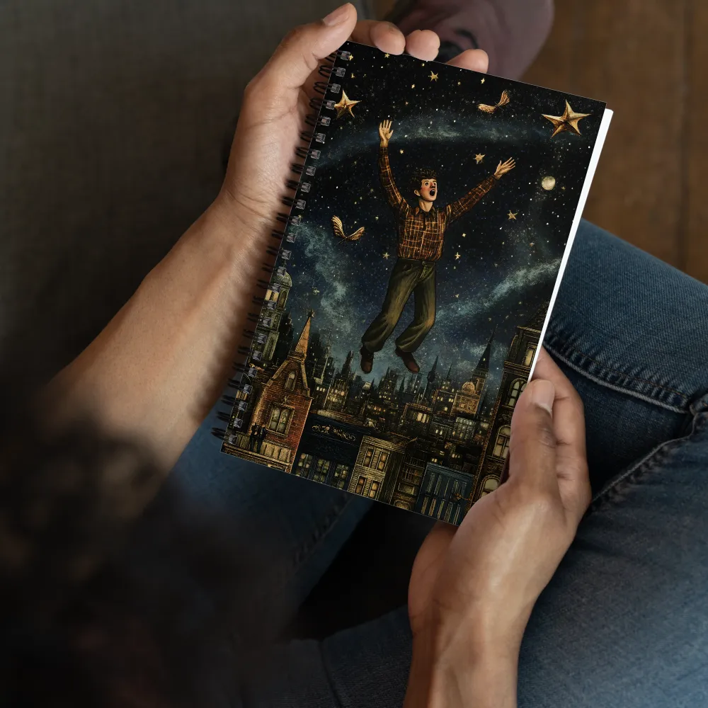 Star-Dusted Urban Flight 
 Spiral Notebook | 140 pages