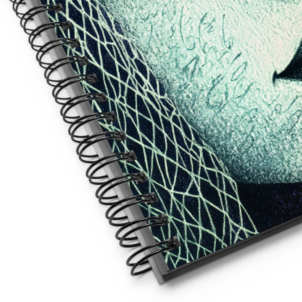 Enigmatic Stippled Profile 
 Spiral Notebook | 140 pages