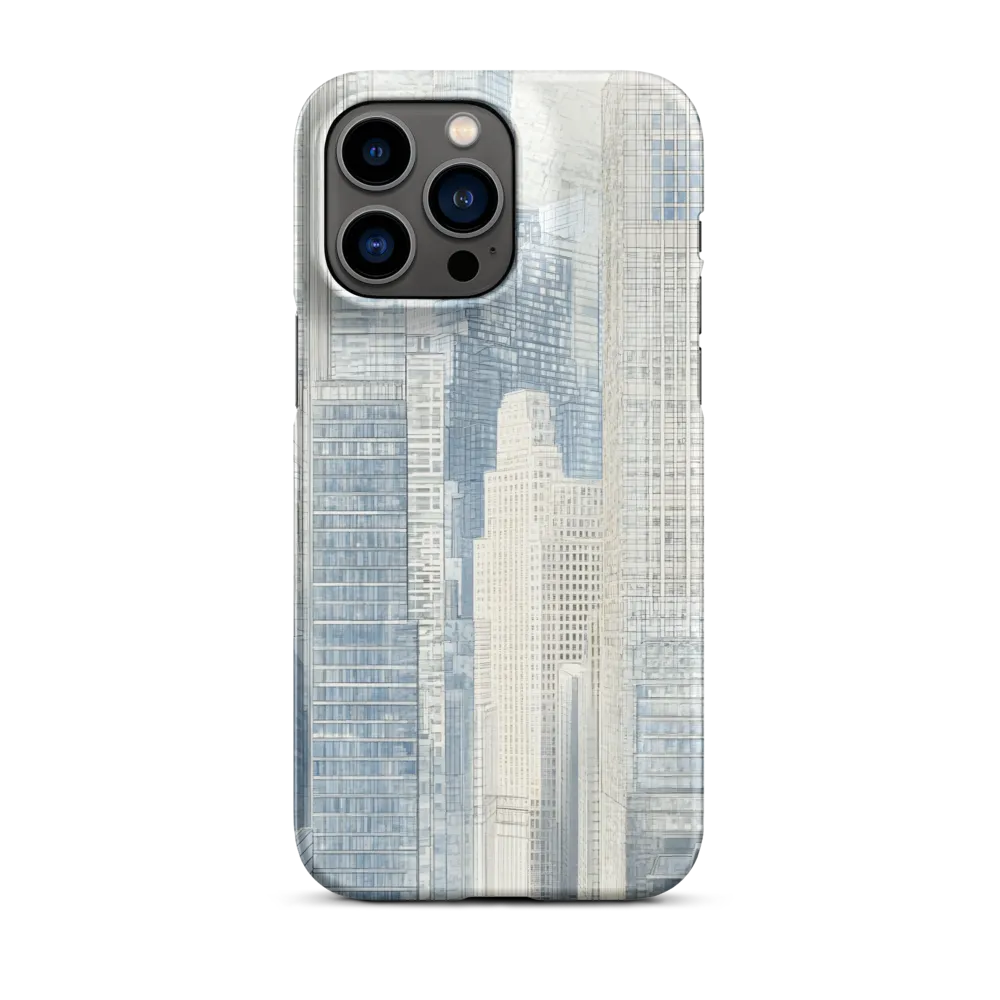 Modern Cityscape Digital Drawing | Phone Case