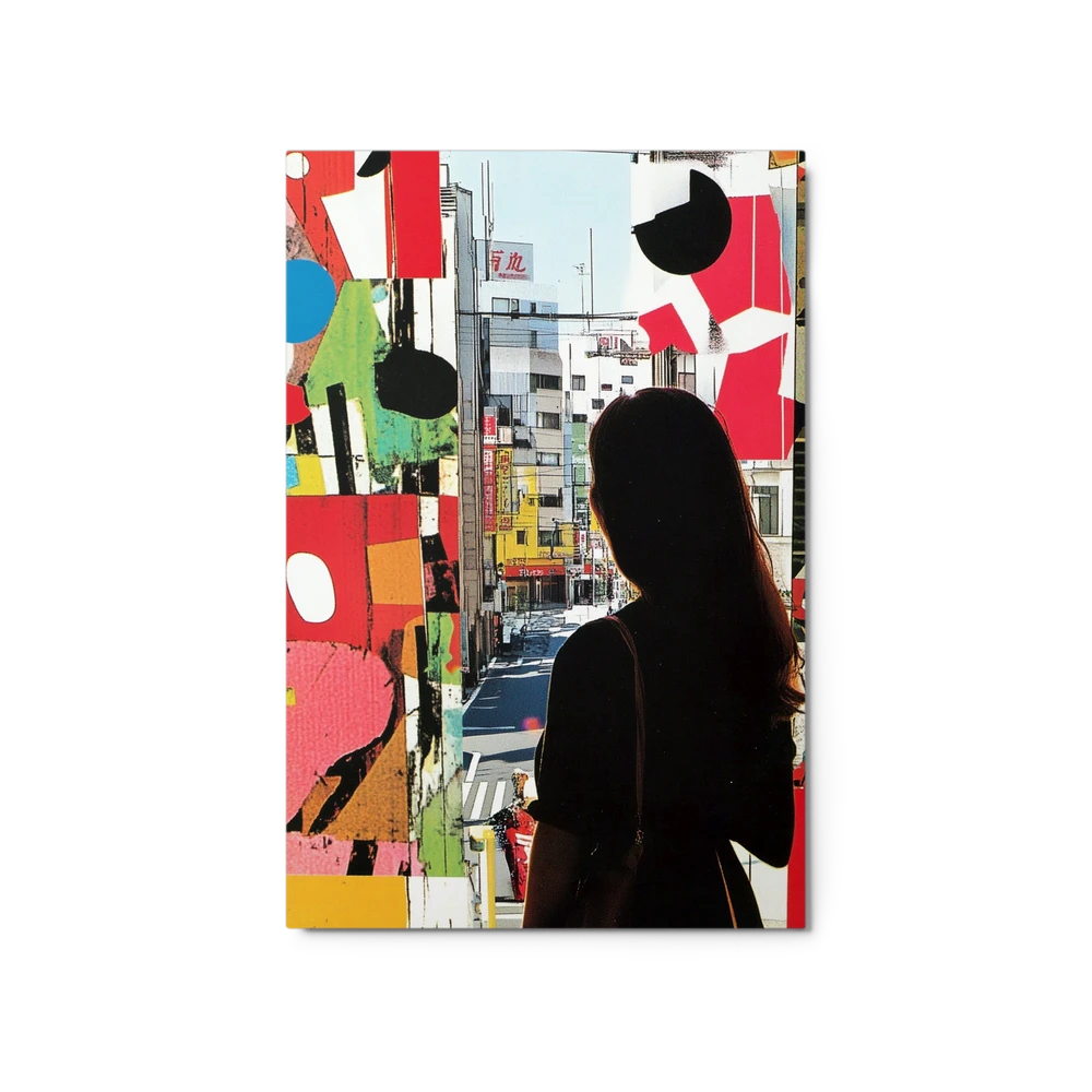 Cityscape Silhouette Collage | Art Print
