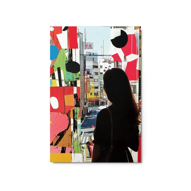 Cityscape Silhouette Collage | Art Print