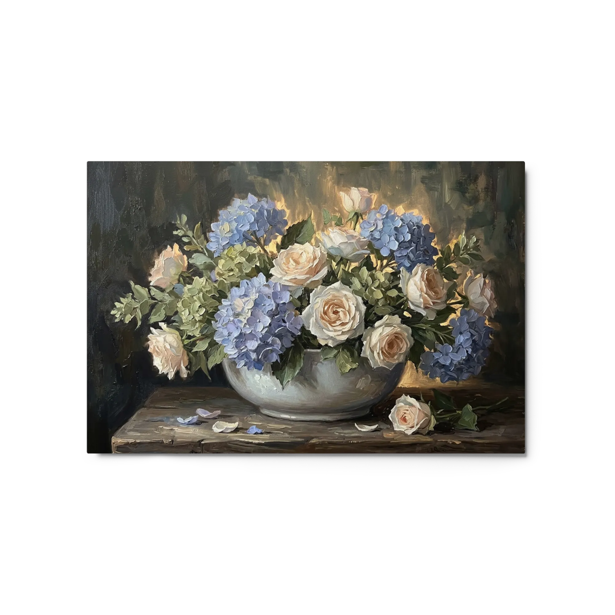 Ortensie e Rose di Mezzanotte