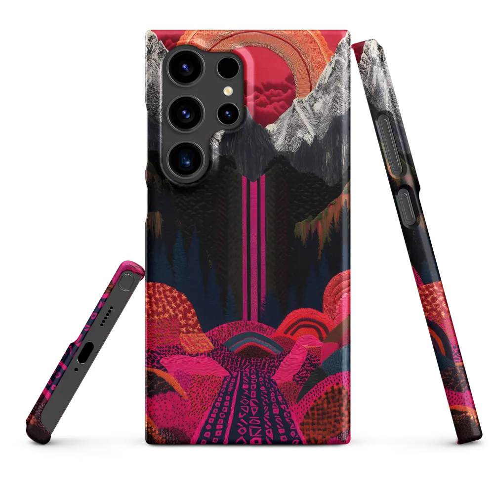Magenta Mountain Waterfall | Phone Case