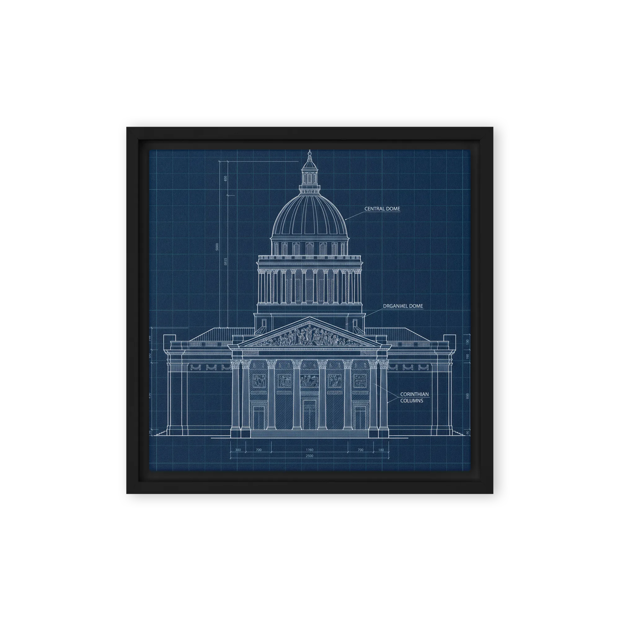 Neoclassical Building Blueprint