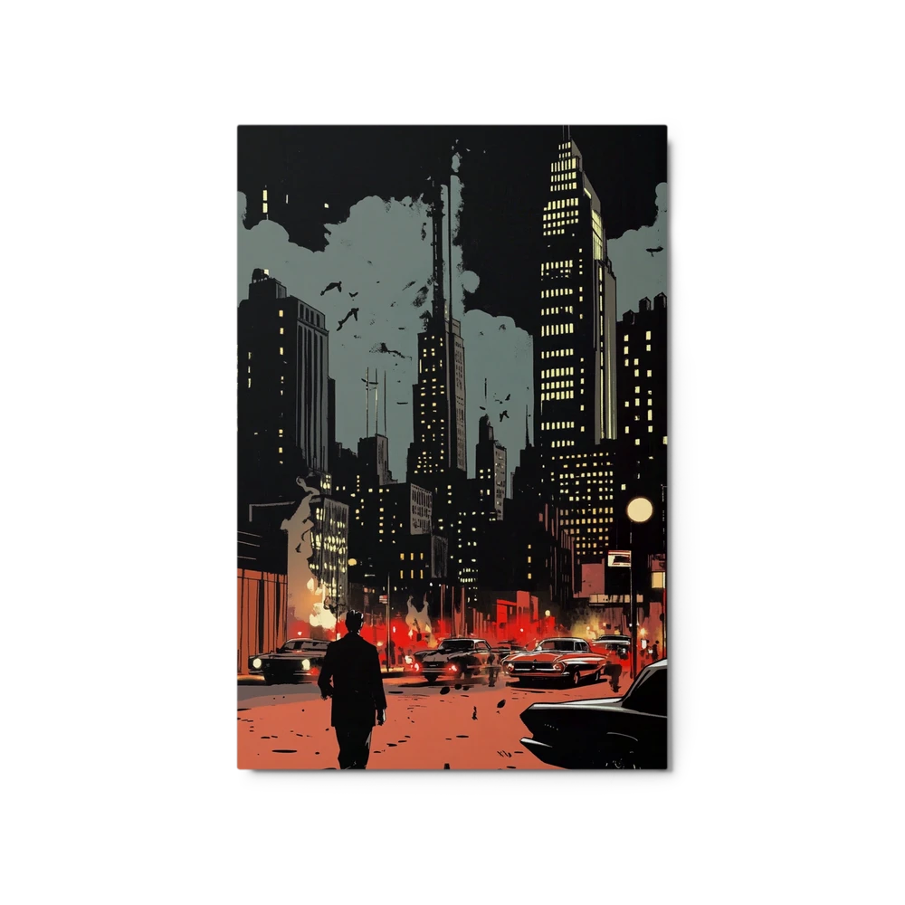 Urban Noir Nightscape | Art Print