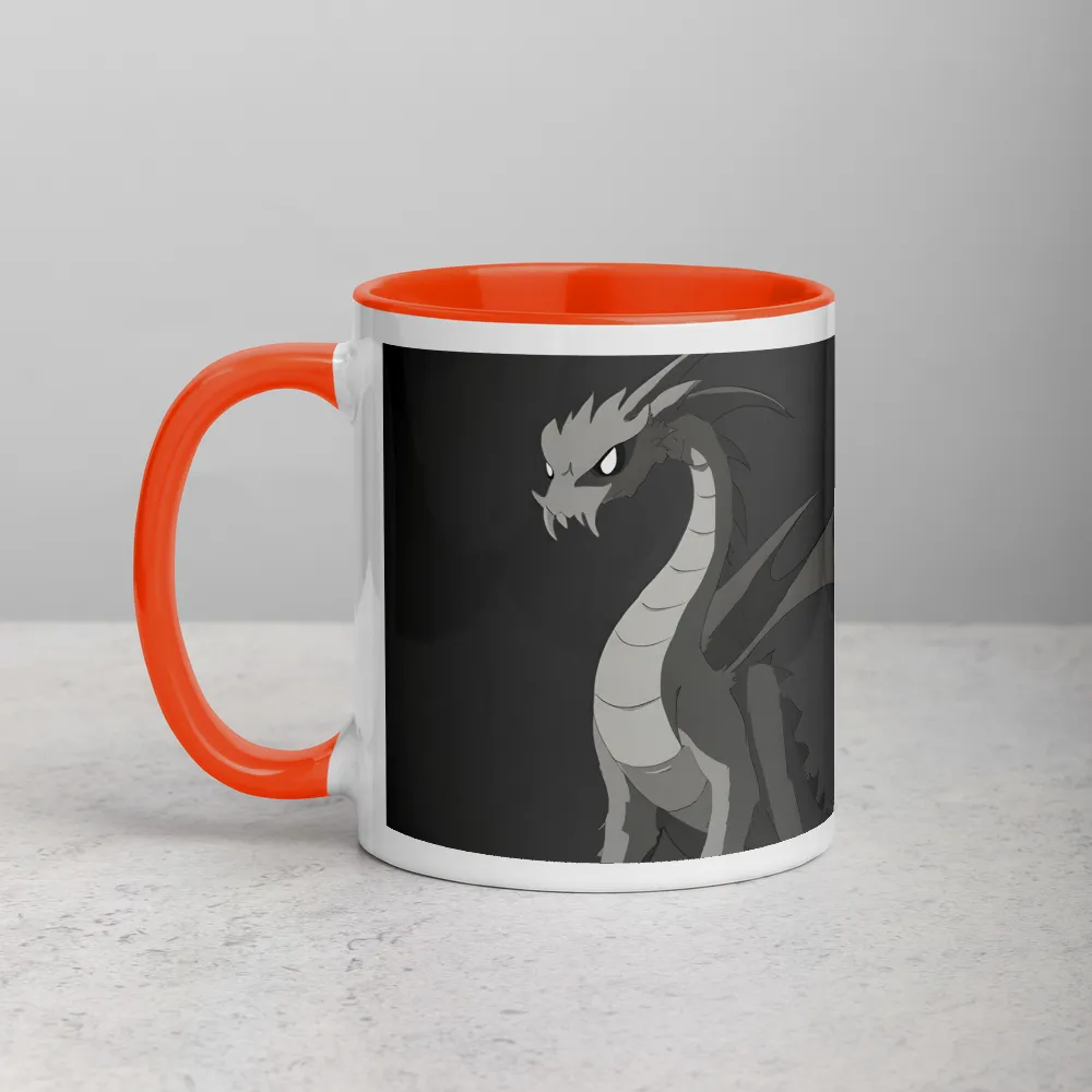 The Grey Drake 
 Mug with Red inside