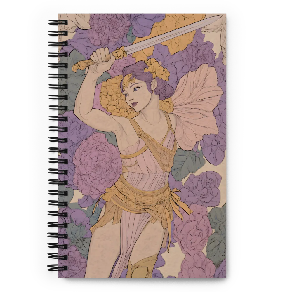 Art Nouveau Warrior 
 Spiral Notebook | 140 pages