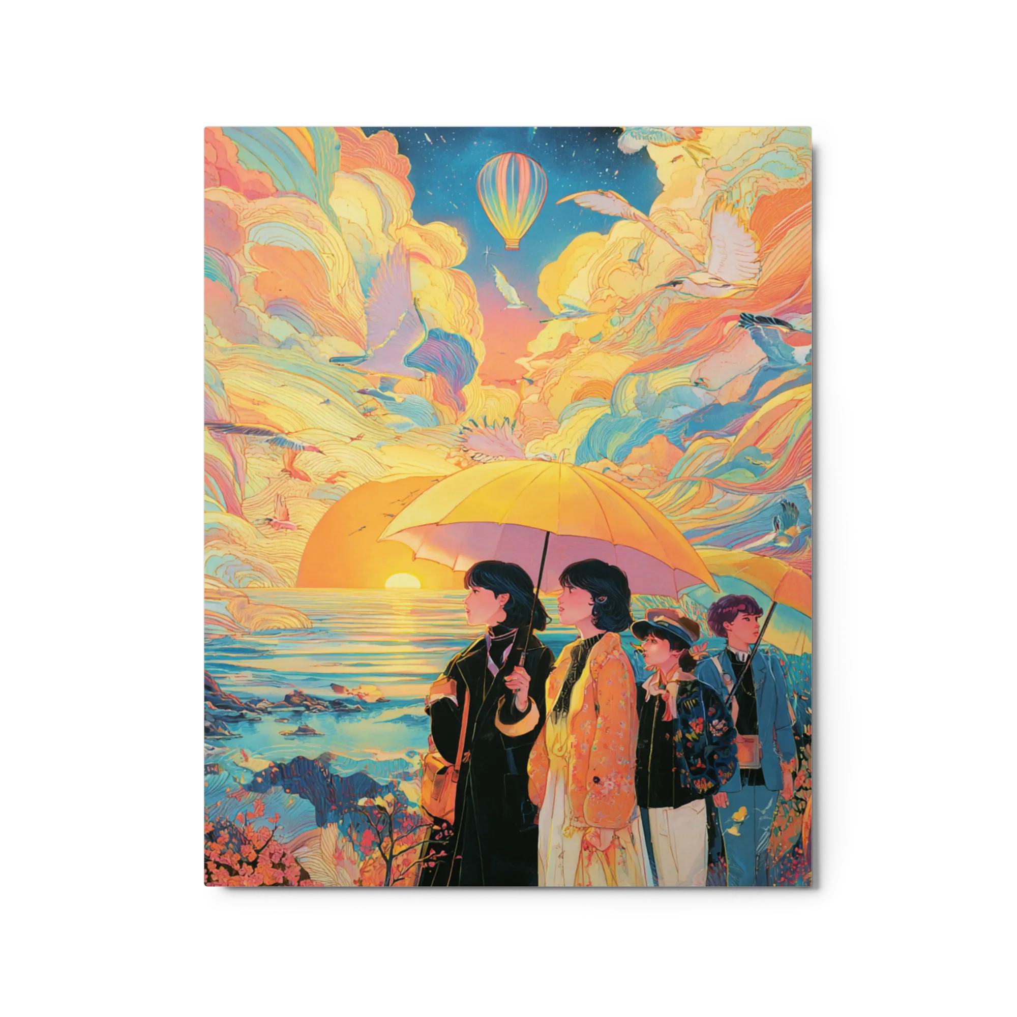 Umbrellas at Sunset Shore