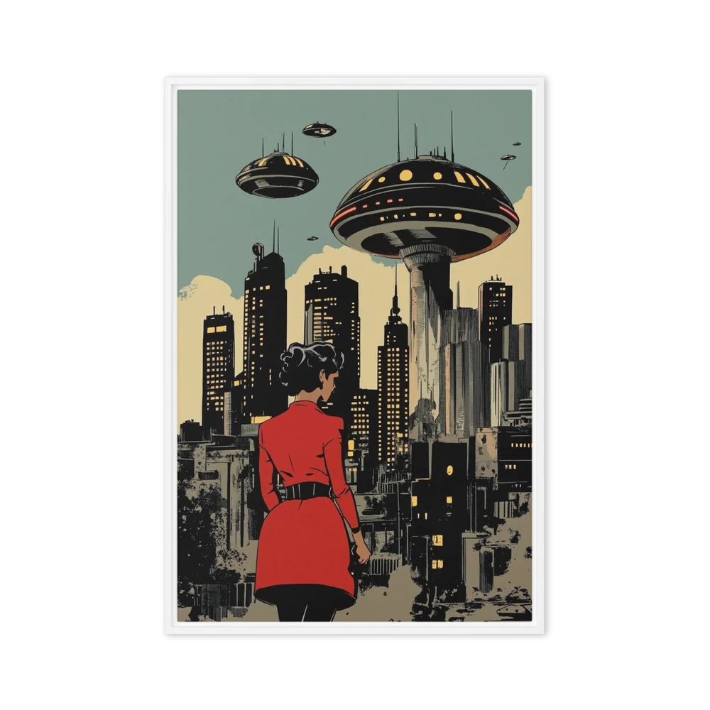 Retro-Futuristic Urban Vista | Art Print