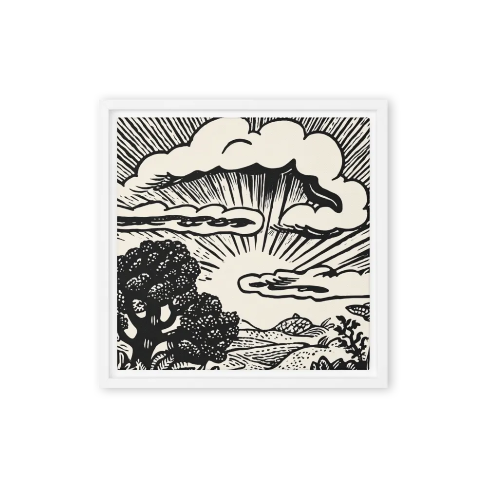 Sunburst over Rolling Hills | Art Print