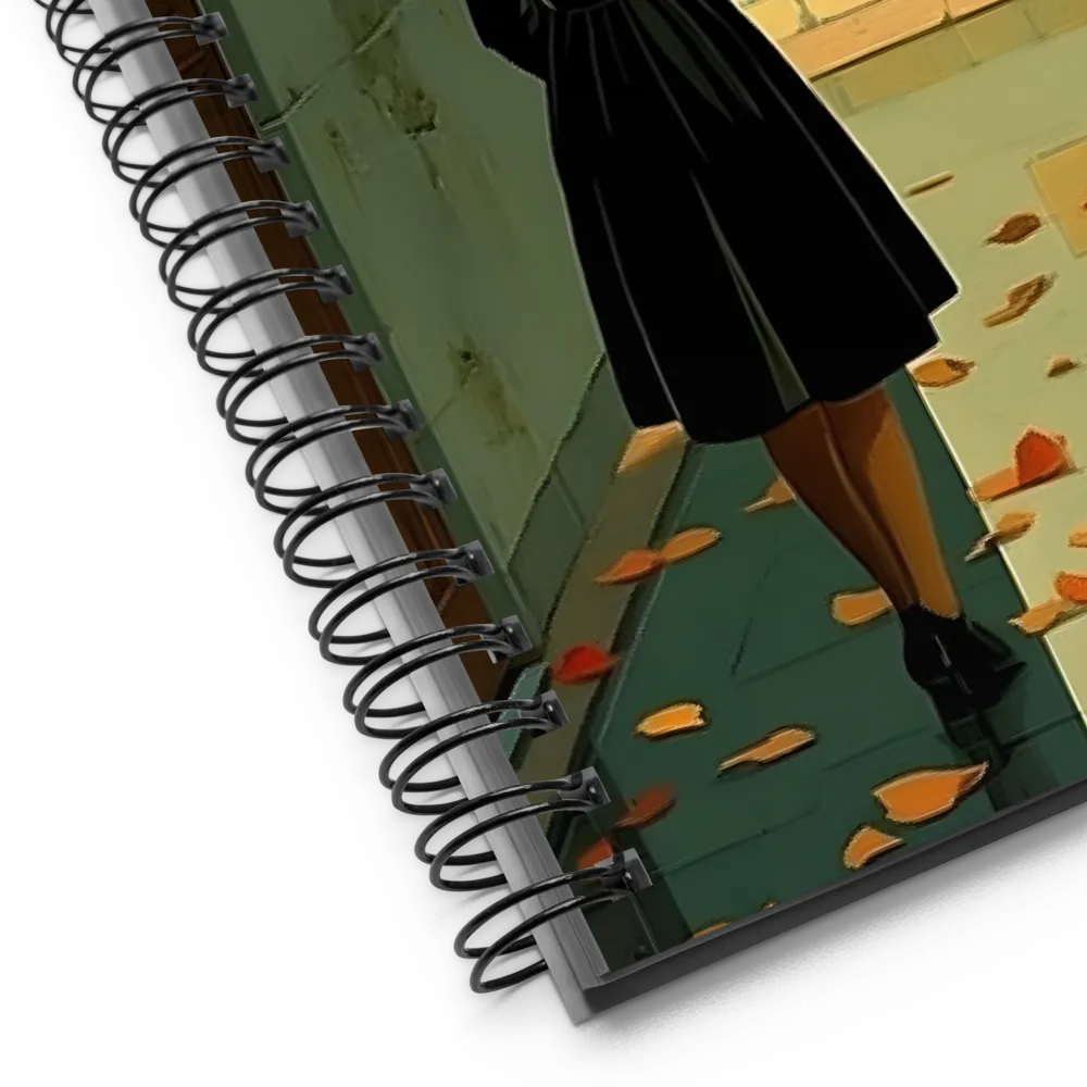 Solitary Autumn Stroll 
 Spiral Notebook | 140 pages