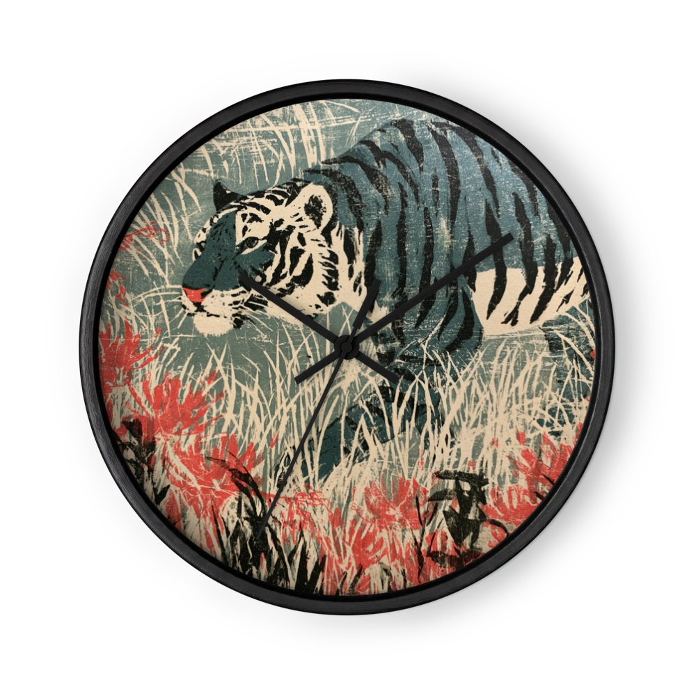 Tiger in Red Lilies