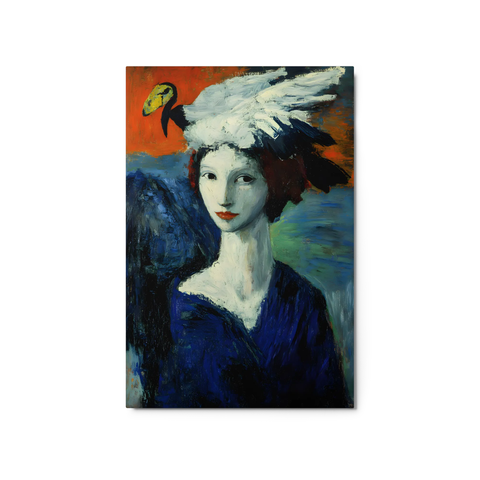 Woman with Bird Headdress