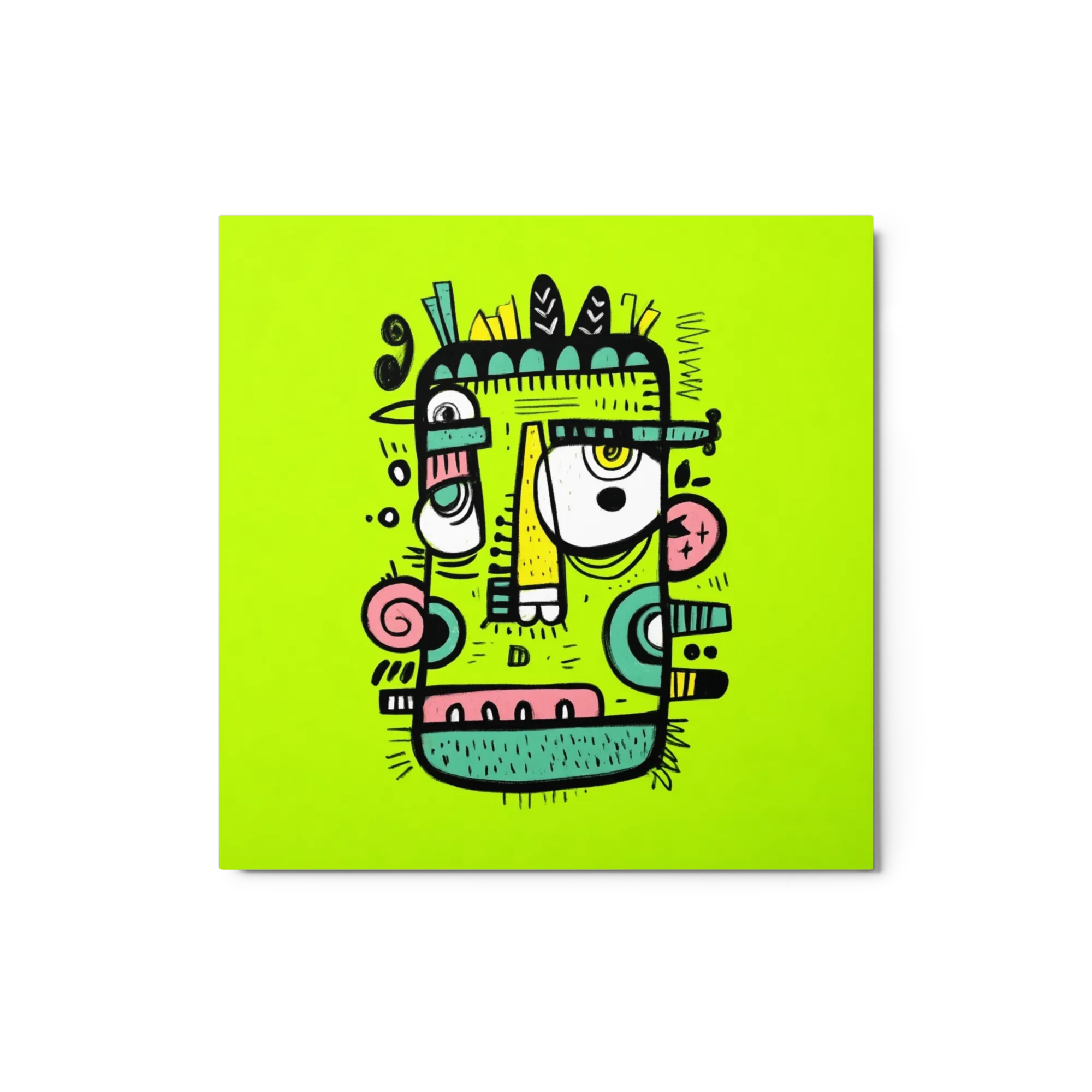 Lime Green Doodle