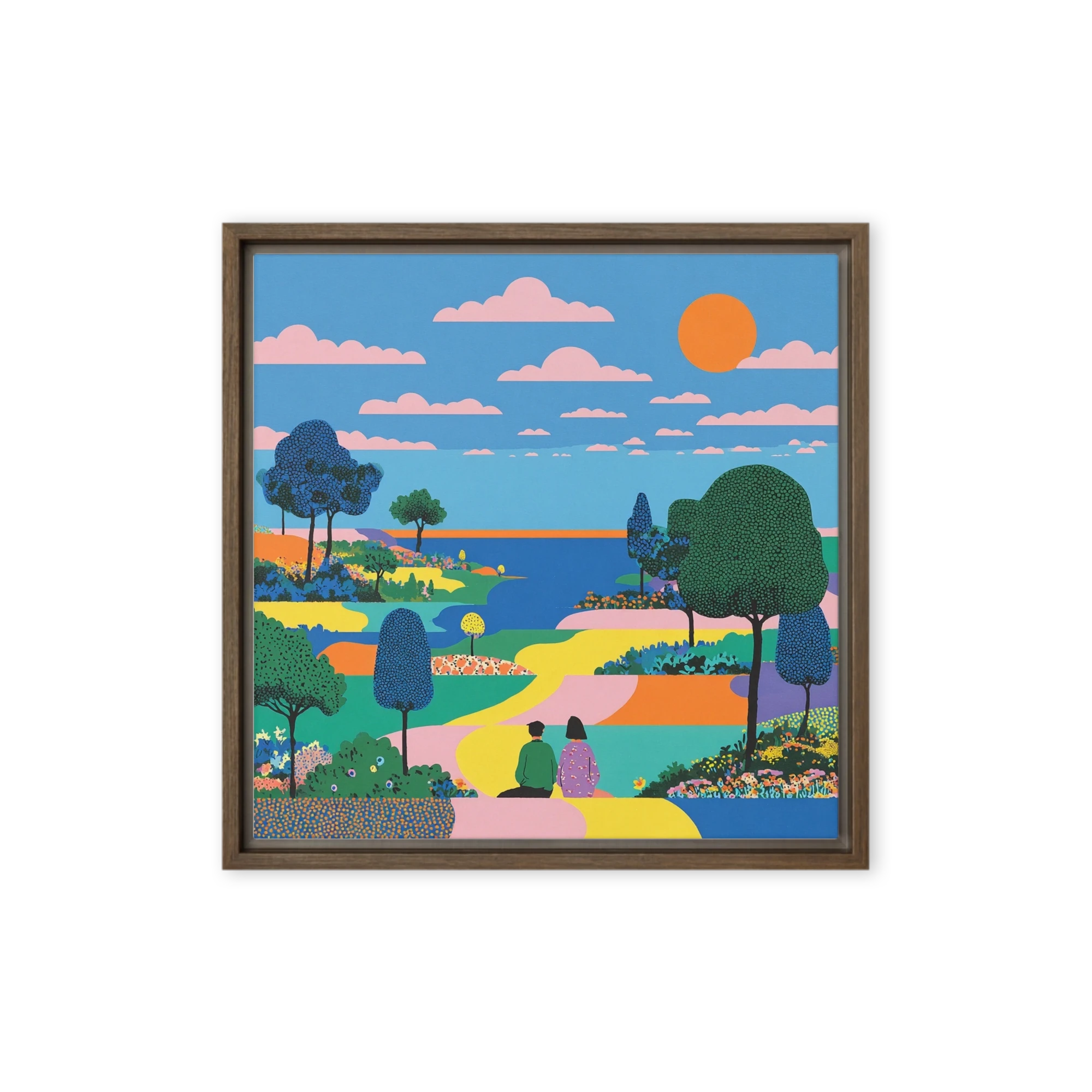 Couple in Colorful Landscape