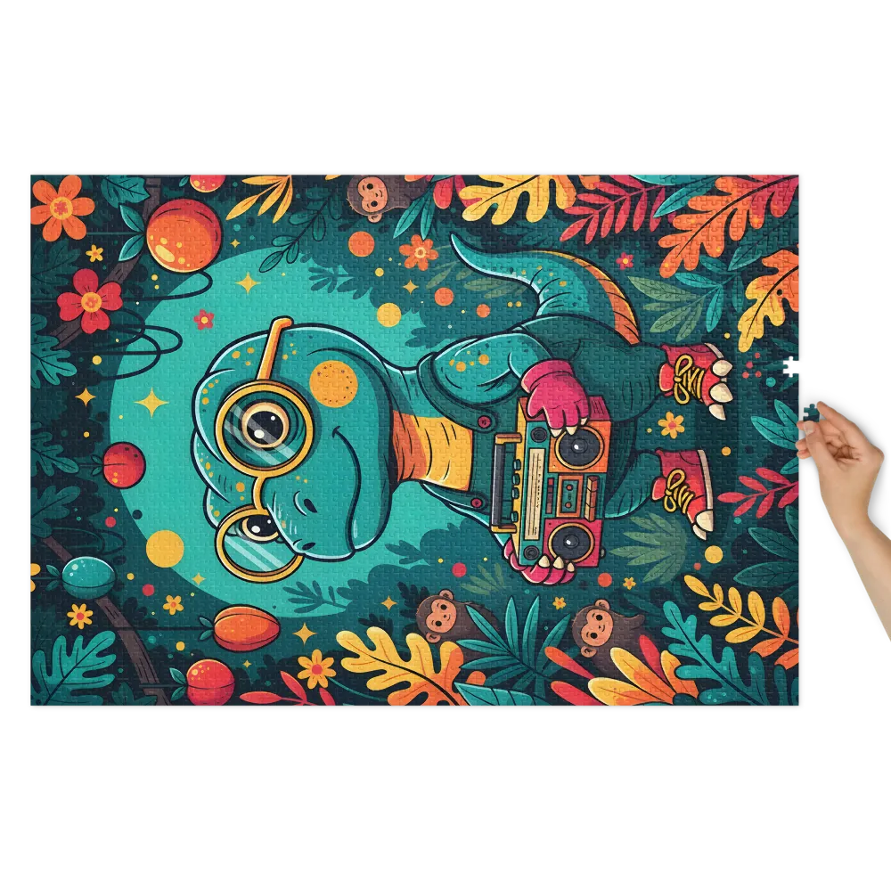 Boombox Dino | Jigsaw Puzzles