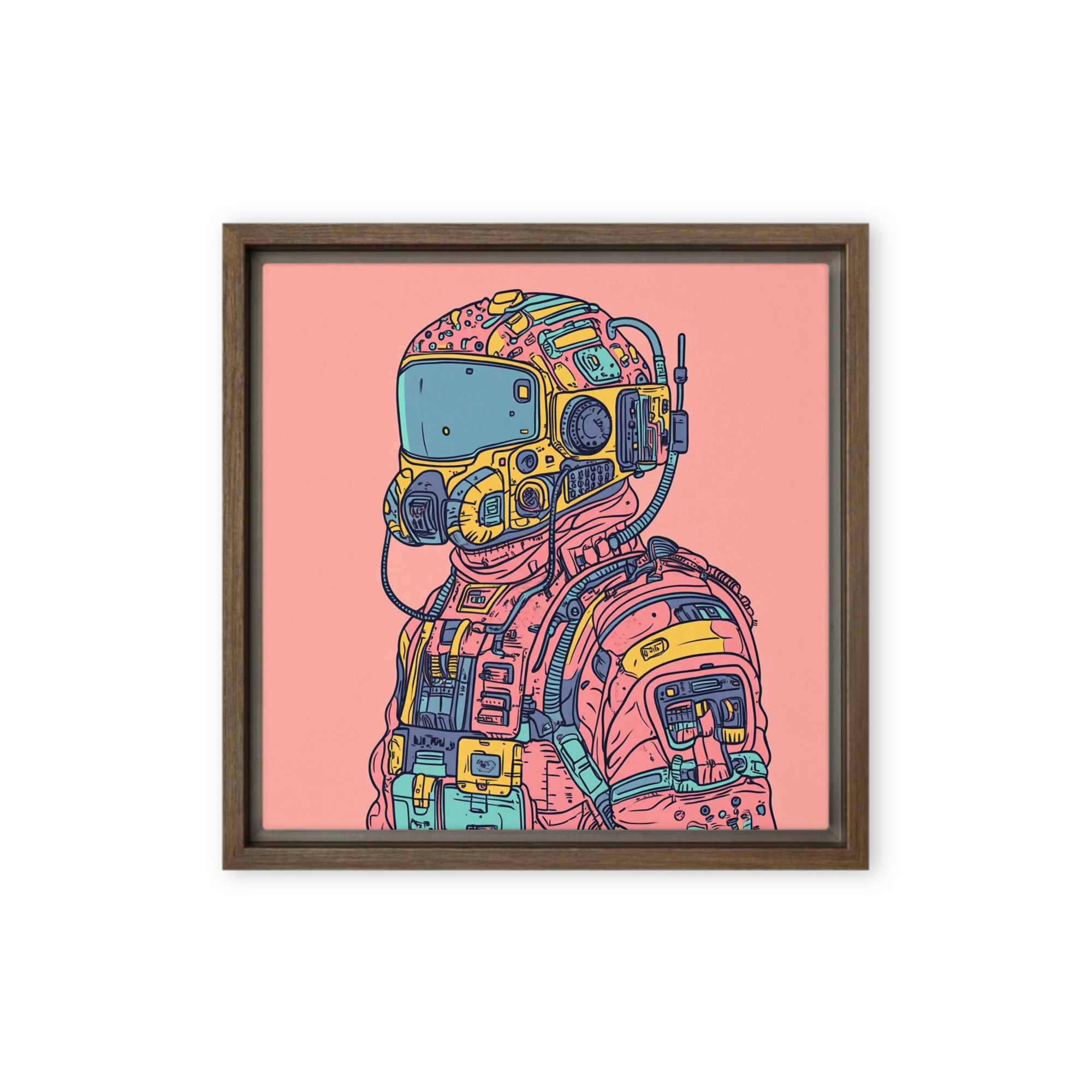 Astronaut in Detailed Space Suit