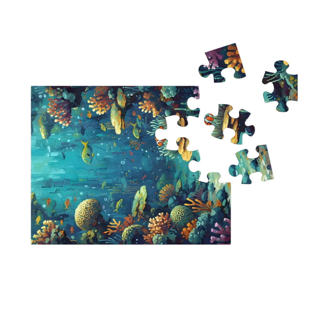 Coral Reef Sanctuary 
 Jigsaw Puzzle in Tin Box