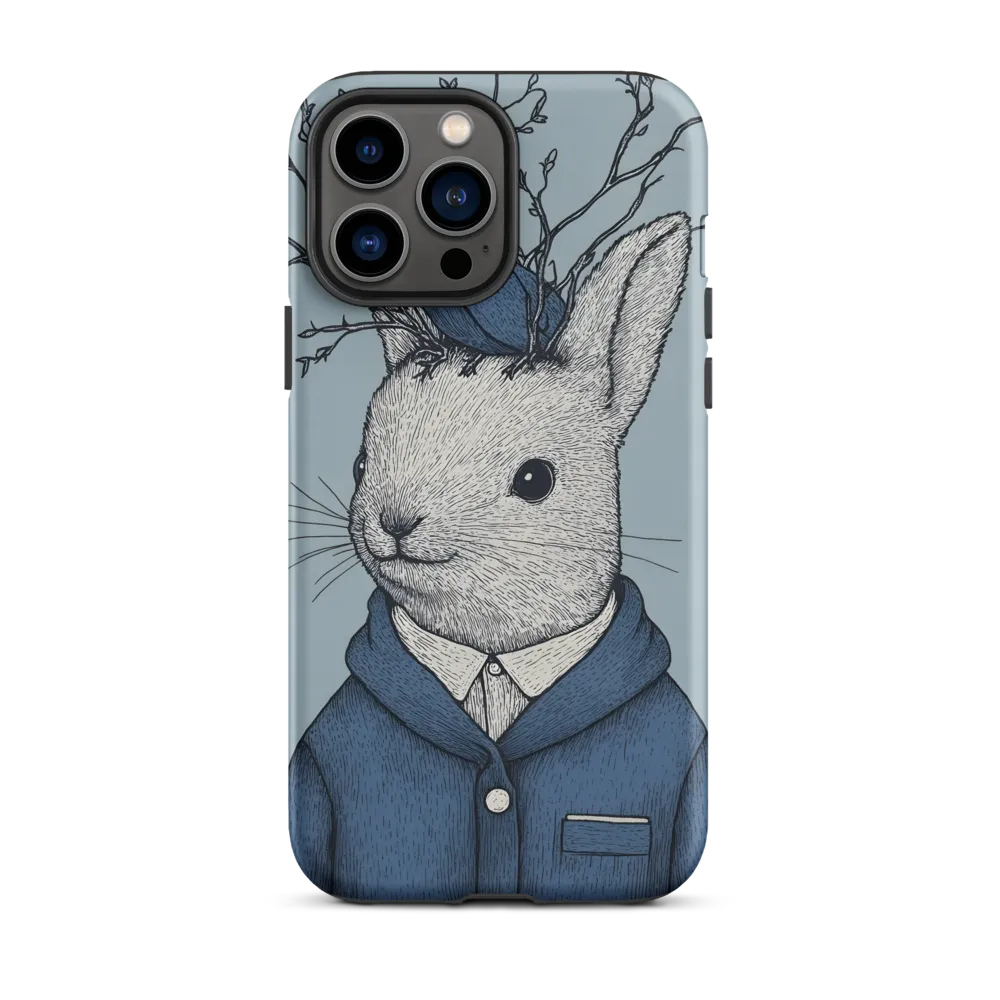 Whimsical Rabbit with Bird and Branches | Phone Case