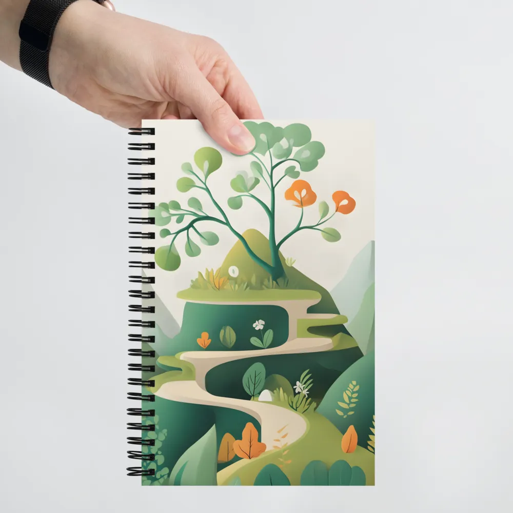 The Winding Path 
 Spiral Notebook | 140 pages
