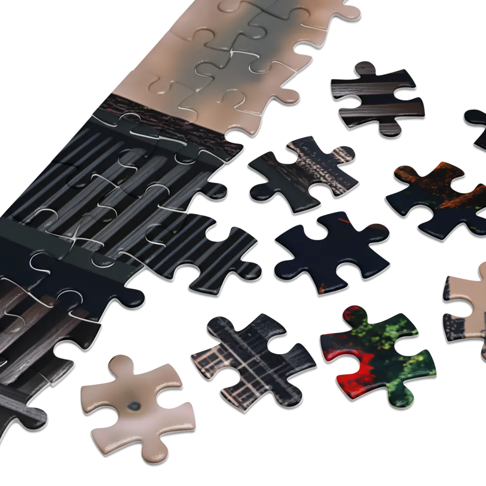 Overlooking the City 
 Jigsaw Puzzle in Tin Box