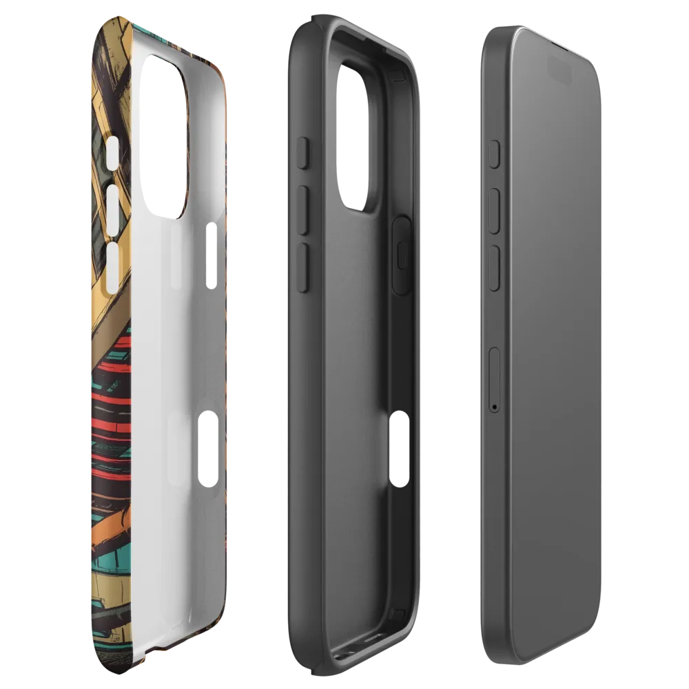 Aerial Cityscape with Yellow Taxis | Phone Case