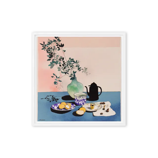 Still Life with Teapot and Citrus | Art Print