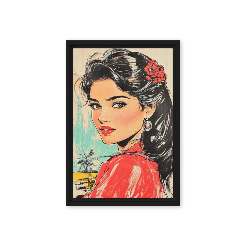 Tropical Pop Art Portrait | Art Print