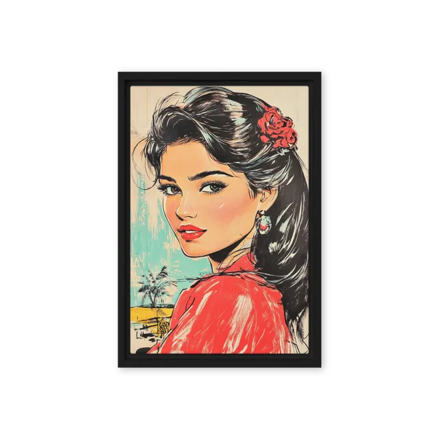 Tropical Pop Art Portrait | Art Print