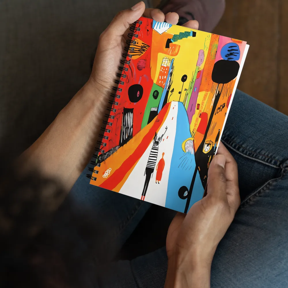 Vibrant City Walk 
 Spiral Notebook | 140 pages