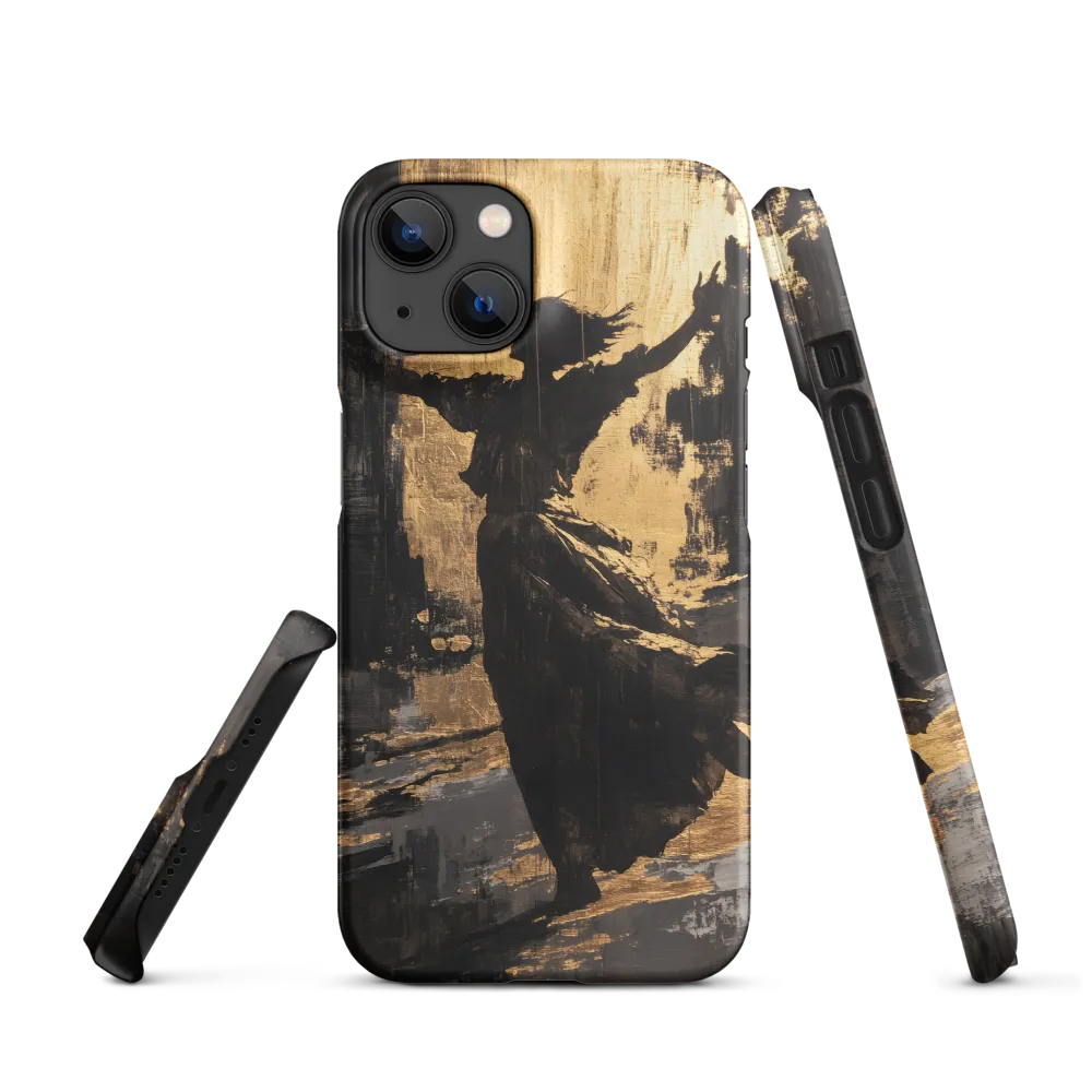 Golden Expressive Silhouette | Phone Case