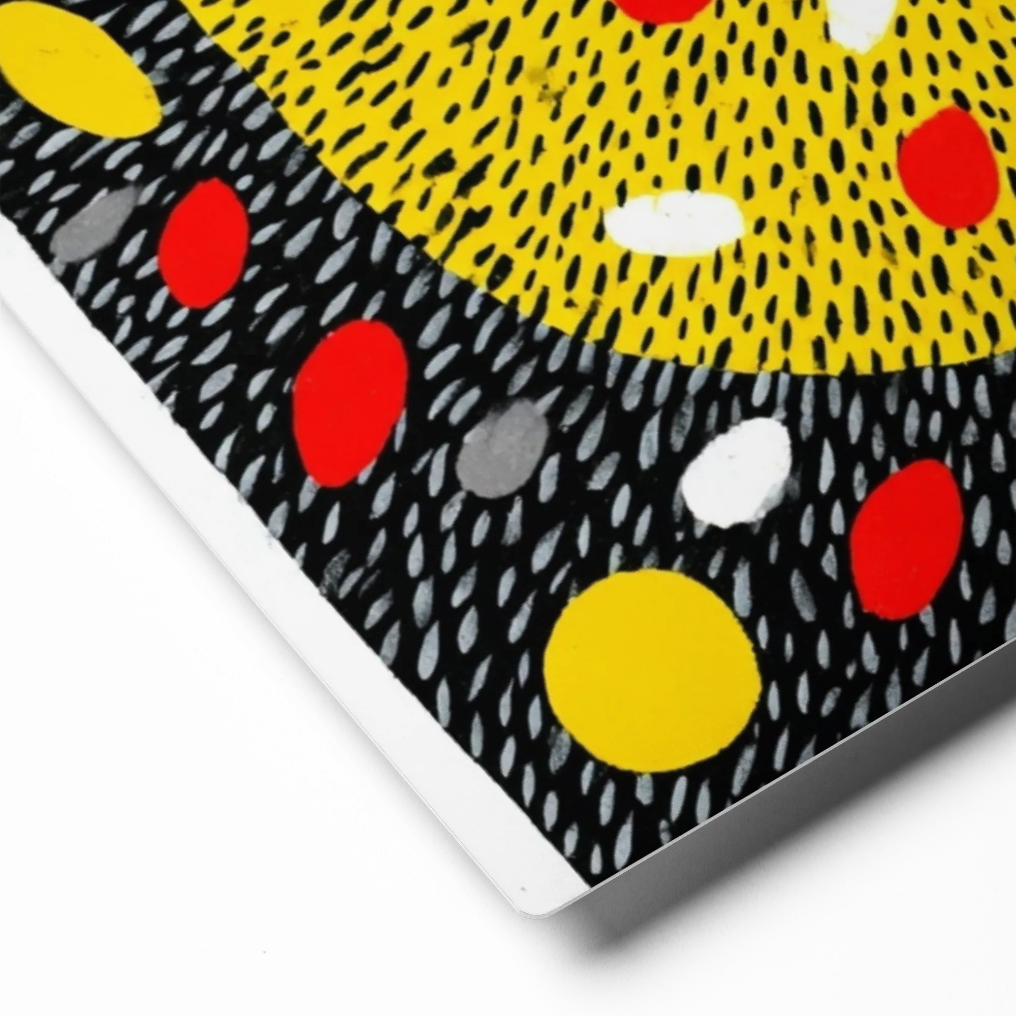 Yellow Disc Stipple Pattern | Art Print