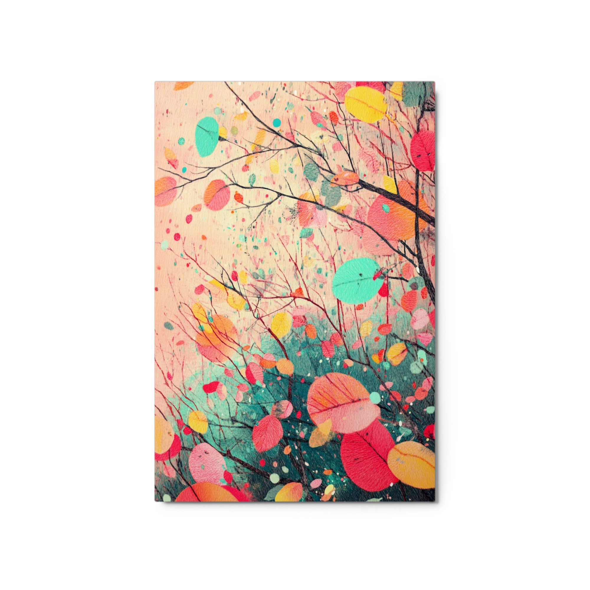 Colorful Abstract Leaves and Branches