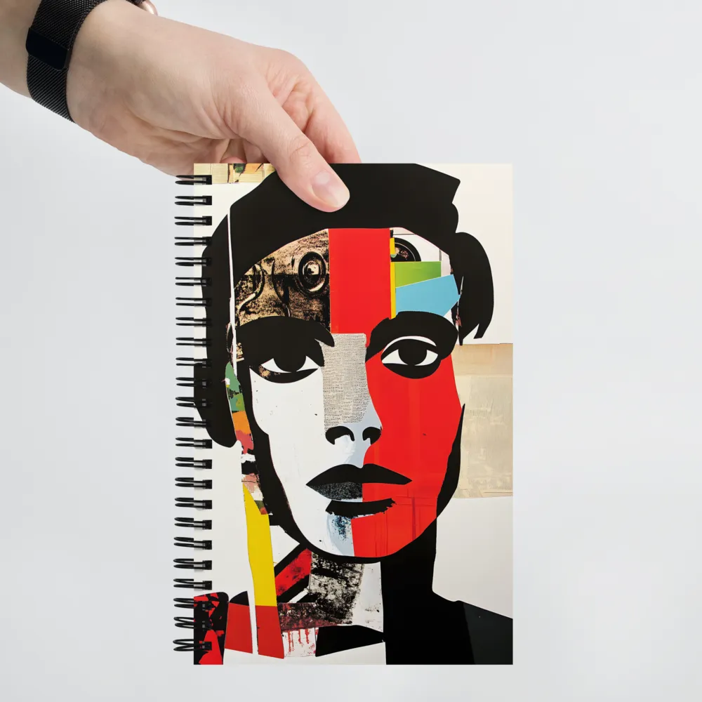 Fragmented Pop Art Portrait 
 Spiral Notebook | 140 pages